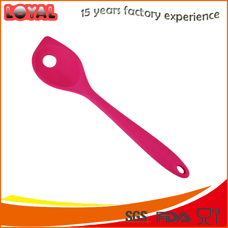 LY-KT0028 colorful silicone slotted spoon