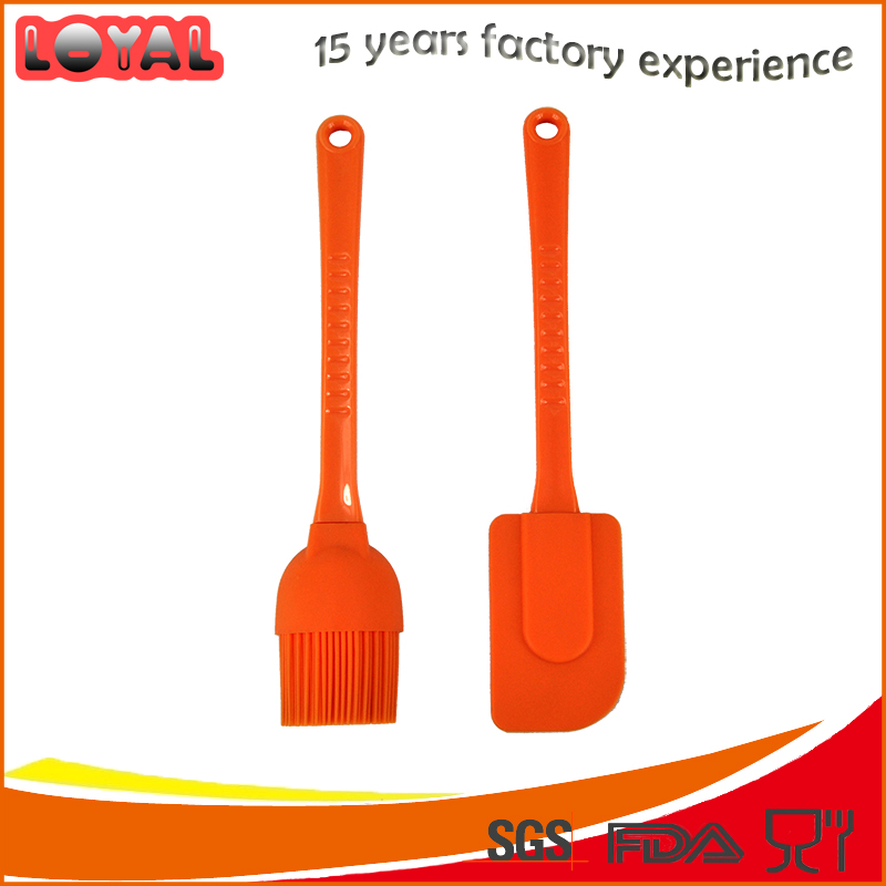 2 pieces silicone BBQ tools grill set