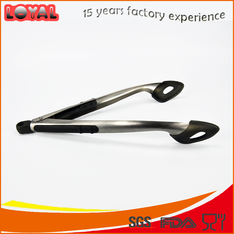 BBQ grill tools silicone food tongs