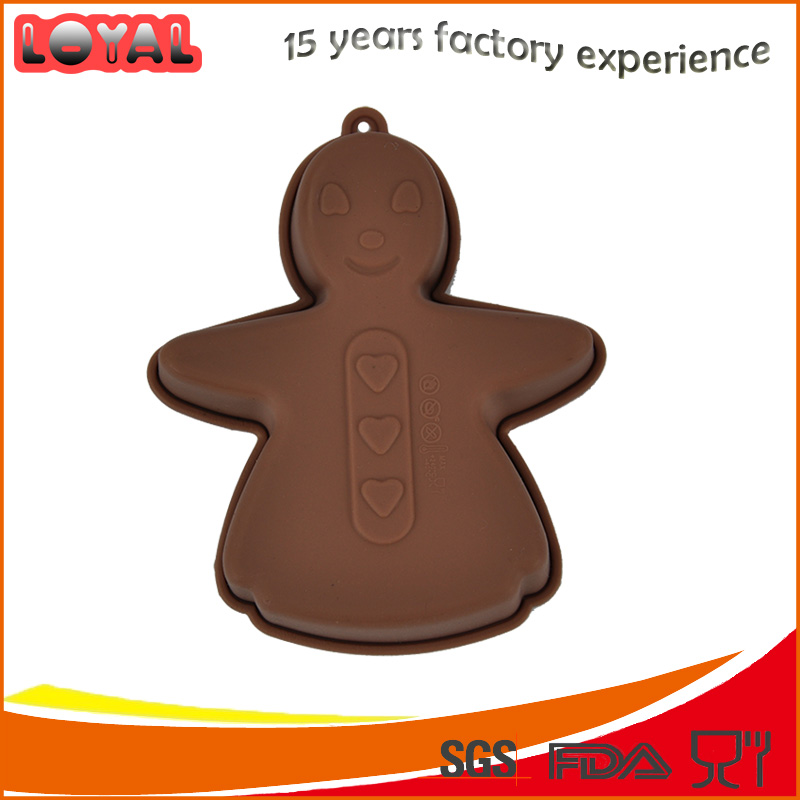 Non-toxic little puppet shaped silicone baking mould