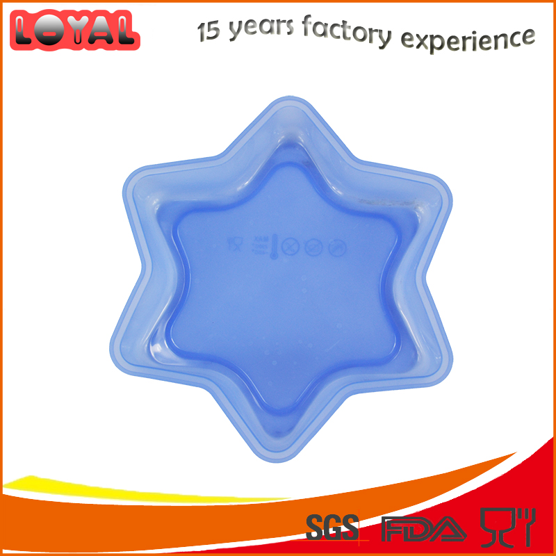 High quality star shaped silicone baking mould pizza pan