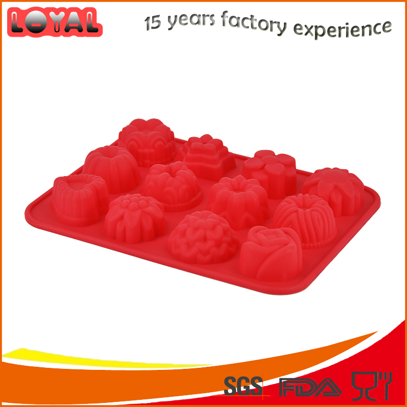 Lovely silicone jelly pudding mould with various shapes