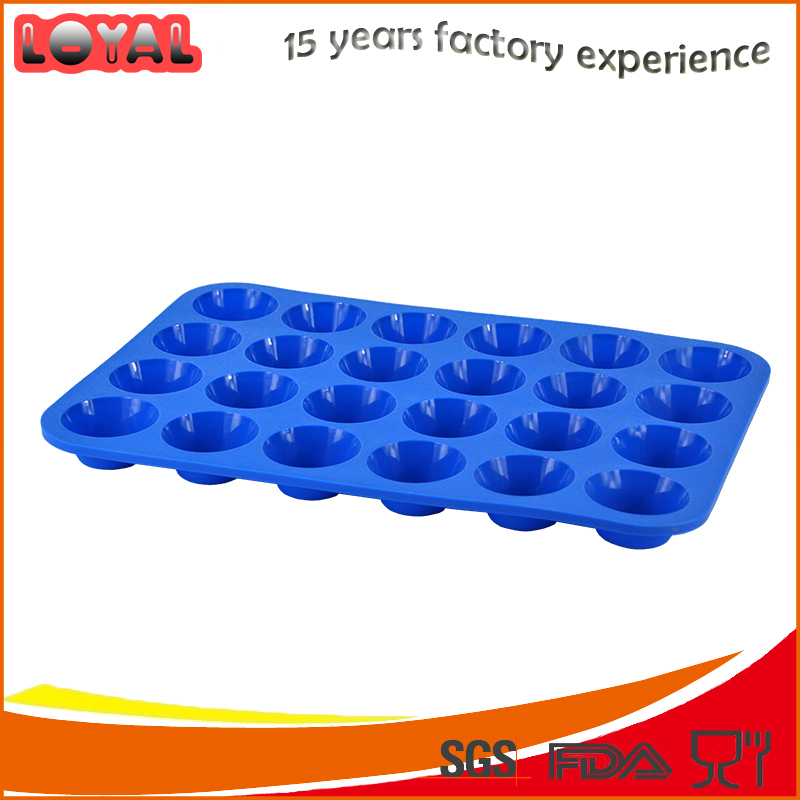 24 cavities round shaped jelly mold silicone biscuit mould