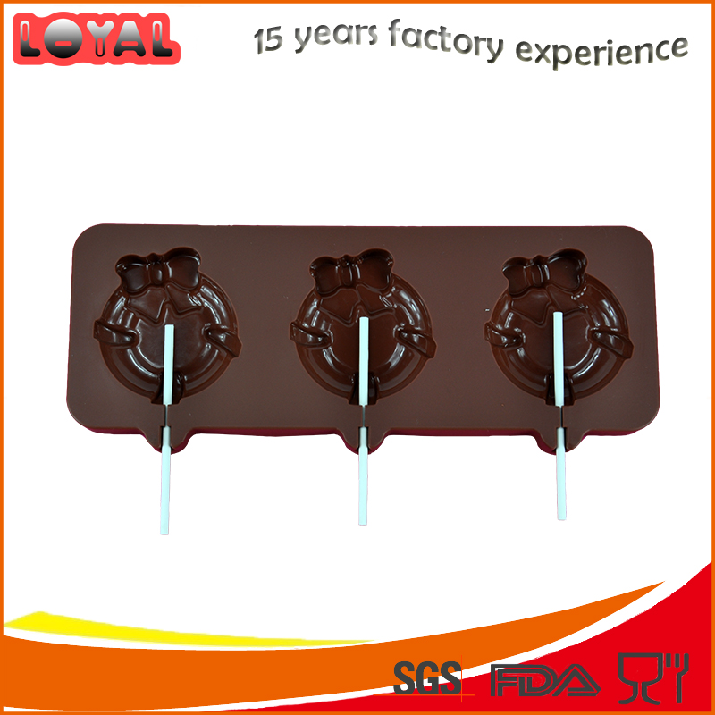High quality lovely figure silicone lollipop mold chocolate mold
