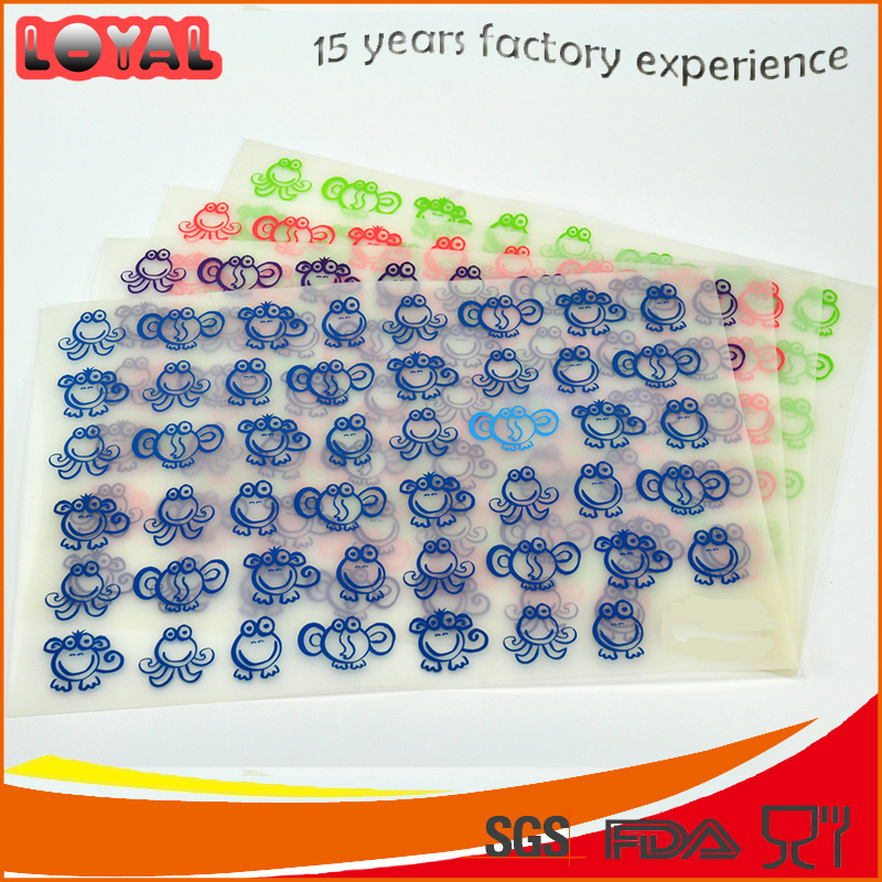 Anti-slip silicone baking mat with customized printing