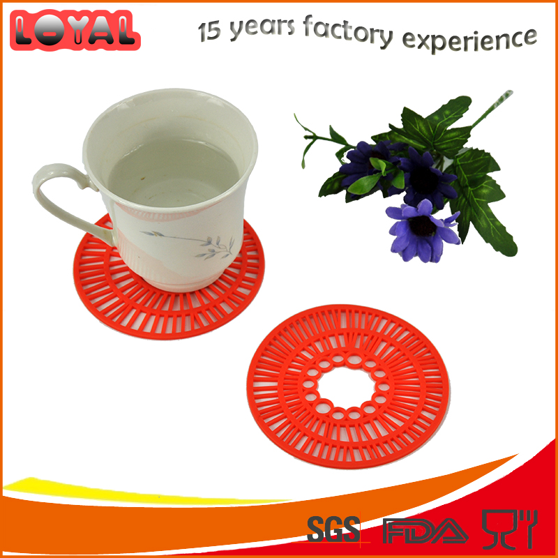 Round shaped multifunctional silicone drying mat heatproof placemat