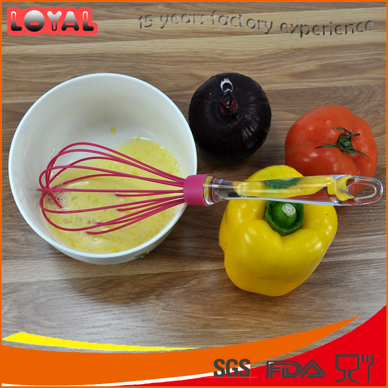Cooking utensils silicone ball whisks in many colors