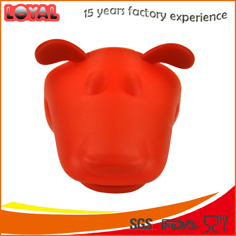 Cute design animal head shaped silicone oven mitts potholder