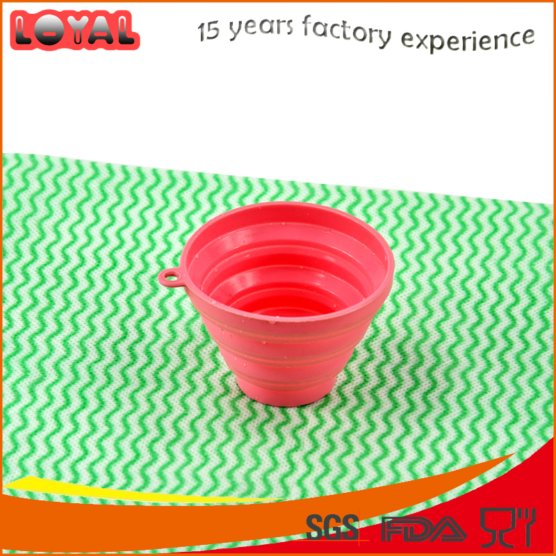 Durable collapsible silicone mini cup for children