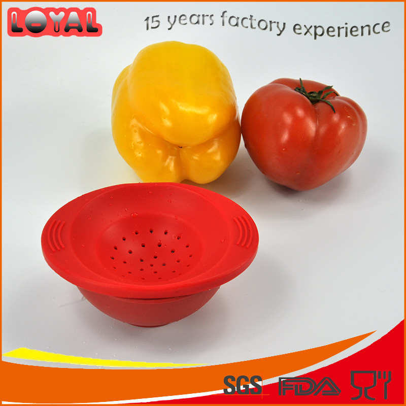 Food standard cooking tools silicone mini colander