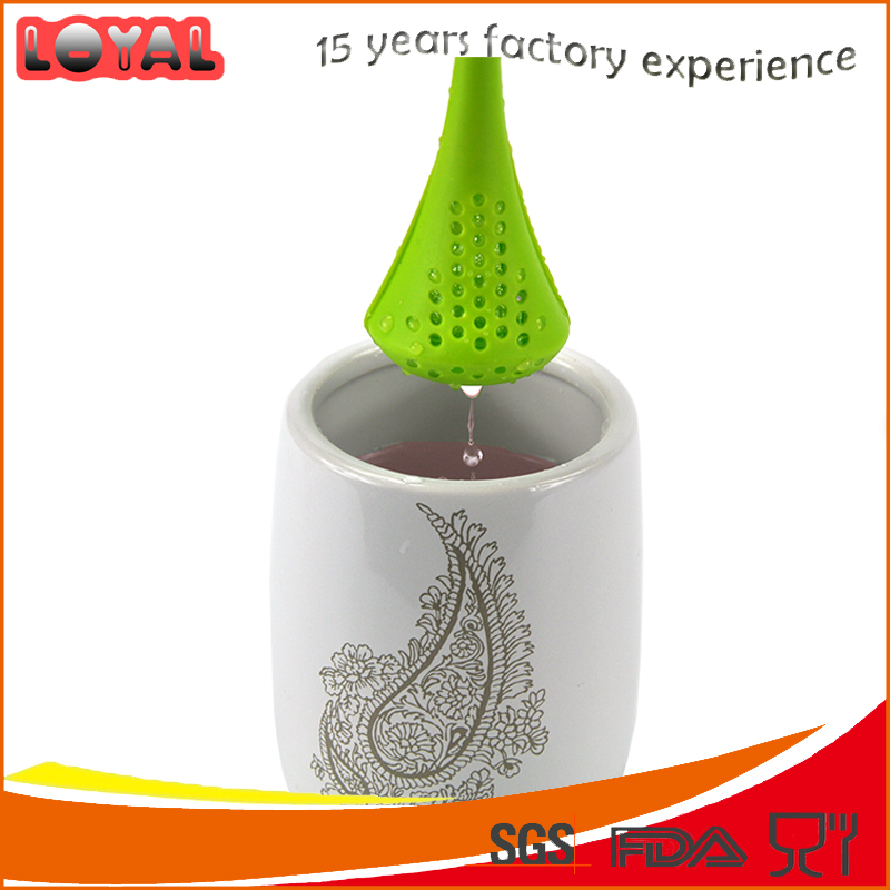 FDA standard lovely silicone tea infuser with loose leaf